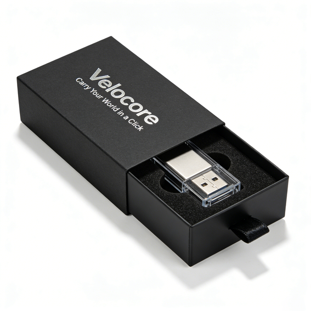 Customized USB Flash Drive Packaging Box Eco-Friendly USB Stick Package for Consumer Electronics Storage