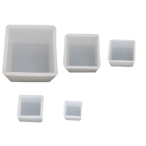 Diy crystal dispensing plastic cube mold dispensing plastic mold without grinding handmade jewelry set epoxy silicone mold
