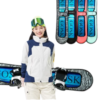 Goski Sac à Bandoulière en Cuir Personnalisable pour Snowboard Carré et Tête de Marteau Logo Gravé et Imprimé Produit de Ski par IGOSKI