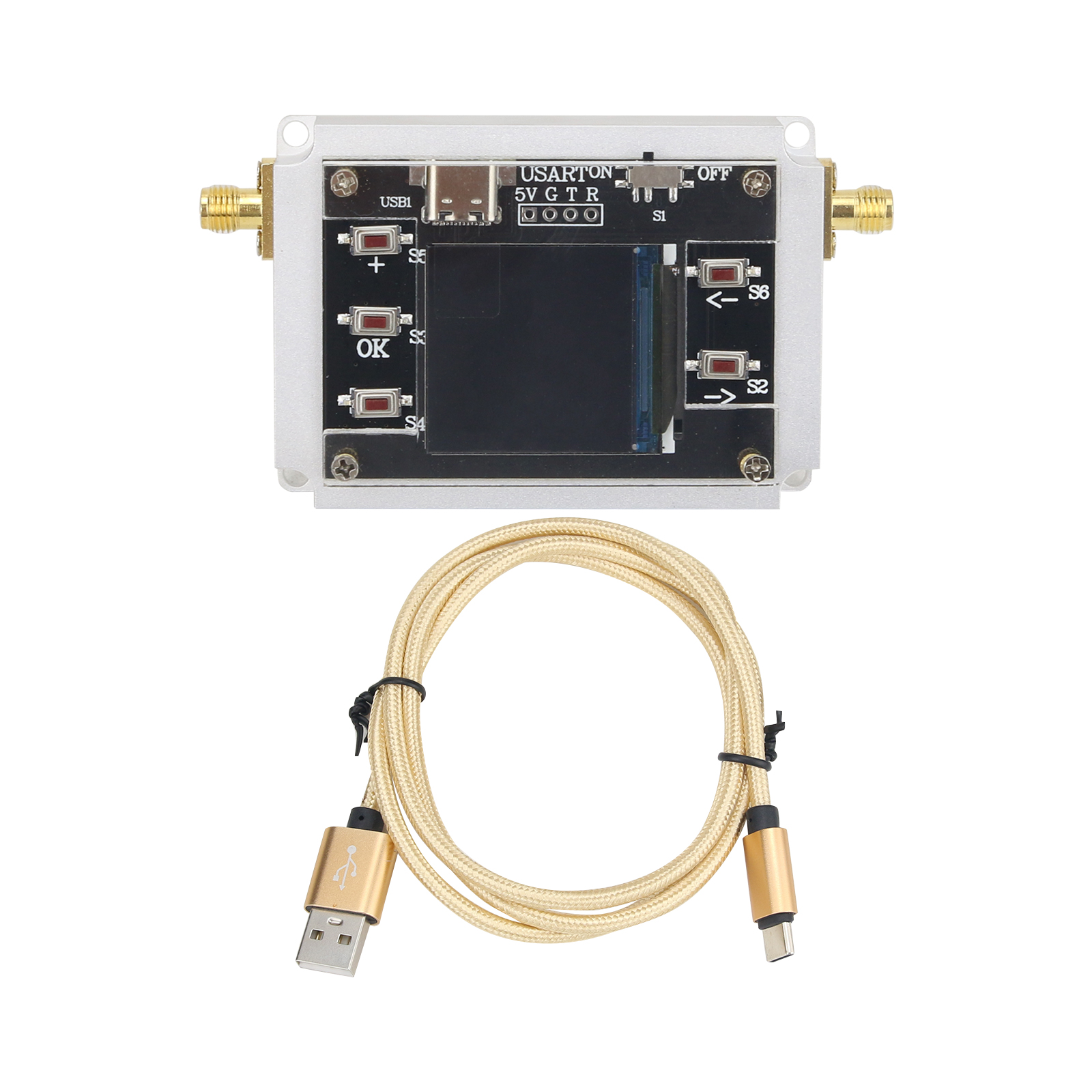 DC-3GHZ/DC-6GHZ 90db Programmeerbare Verzwakker Module Stap 0.25db Rf Verzwakker Met 1.3 "Oled Cnc ATT-6000V3.0