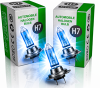 Bombilla Halógena H7 12V 55W de Cuarzo, Lámpara de Faro de Alta Potencia, Luz Blanca Cálida, Reemplazo OEM para Iluminación Automotriz de SUV, Camioneta y Motocicleta