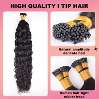 Extensions de cheveux naturels RXHAIR I-Tip, prix de gros, cheveux bruts originaux, extensions I-Tip bouclés italiens, cheveux bruts