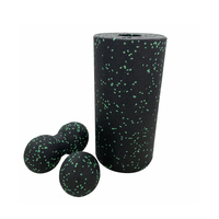 Juego de Rodillos de Espuma EPP 3 en 1, Pelota de Masaje Tipo Cacahuete, Kit de Recuperación Muscular para Yoga, Pilates y Fitness