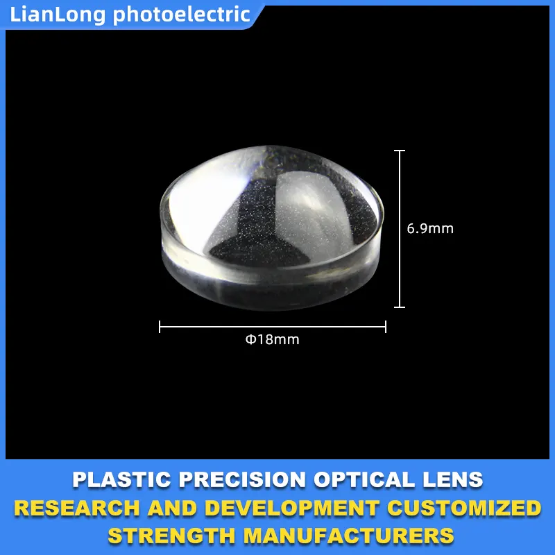 Lianlong 12.5mm Focal Length Biconvex For Projector Plastic Lens PMMA Plastics Optical Piano-convex Lens