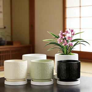 Macetas de Cerámica Estilo Nórdico Minimalista Ecológicas Duraderas Ligeras con Orificio de Drenaje para Suculentas y Bonsáis - Product Image 2