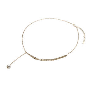 <span class=keywords><strong>Collier</strong></span> en perles dorées tendance pour femmes, vente en gros N206206 - Product Image 2