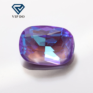 Punti indietro pietre preziose di cristallo classica Baguette Mk fluorescente serie di strass artigianato fai da te punta indietro strass sciolti - Product Image 4