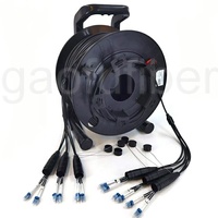 Cable de Fibra Óptica Monomodo LC LC Blindado para Exteriores de 2/4/6/12 Hilos con Carrete de Cable para Eventos en Vivo