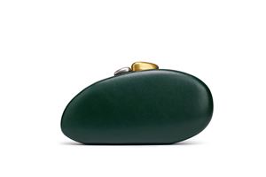SH0246PU Bolso de Noche Tipo Clutch para Mujer, de un Solo Hombro, con Cadena de Conchas y Cristales, Forro de Poliéster - Ideal para Fiestas - Product Image 3