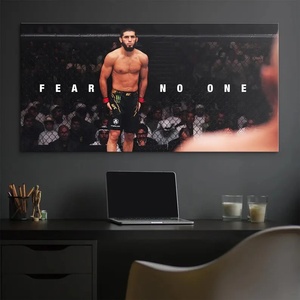 Stampa su Tela Motivazionale 'MMA <span class=keywords><strong>Fighter</strong></span> Fear No One', Poster UFC per Palestra, Ufficio, Man Cave o Decorazione Sala Sport da Combattimento, Regalo - Product Image 2