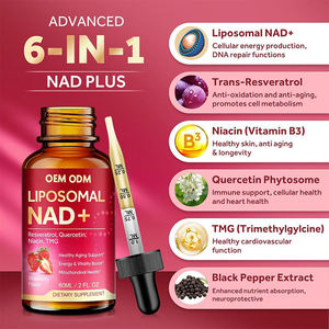 OEM ODM 리포좀 NAD+ 액상 드롭스 성인용 임산부 사용 금지 뇌 및 세포 건강 지원 - Product Image 4