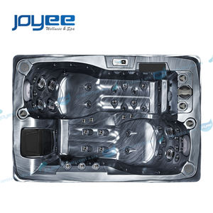 JOYEE Jacuzzi de jardin extérieur, spa de jardin, bain à remous privé moderne autoportant pour 2 personnes, idéal pour une ambiance romantique et séduisante - Product Image 4