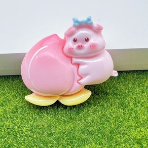 Factory Direct Sale Pink Peach Baby <strong>Pig</strong> Resin <strong>charms</strong> Flat Back Resin <strong>charms</strong> Wholesale Large Cartoon Resin <strong>charms</strong> - Product Image 6
