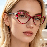 Montures de lunettes personnalisées avec logo du fabricant, montures optiques rondes rétro en acétate pour hommes et femmes