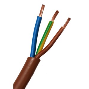 Câble de commande Fs18 3Gx2.5mm marron, bobine de 100m, conducteur en cuivre de qualité industrielle, isolation en PVC - Product Image 2