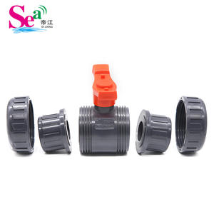 Robinet à boisseau sphérique double union en PVC standard impérial NY DN15-DN100, robinet à boisseau sphérique en PVC, produit de pipeline standard national - Product Image 4