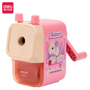 Deli Pencil Sharpener 12mm Large Diameter Manual Crank For Kids School Use - Product Image 2