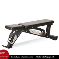 Chaise de fitness professionnelle multifonctionnelle pour usage commercial et domestique, équipement de gym, banc d'haltères, banc de redressements assis, banc de presse à dos en métal