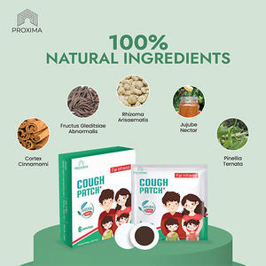 Suministro de fábrica Parche infrarrojo lejano para la tos Estimulación de acupuntura Parche de pecho de hierbas no medicado Seguro - Product Image 3