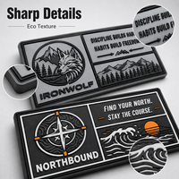 Patch PVC personnalisé brodé en relief avec texture haute définition pour gilet tactique, détails moulés avec précision, matériau durable, faible MOQ
