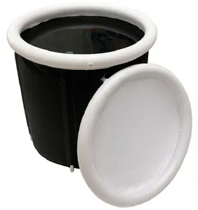 Nuovo Design Freestanding pieghevole in poliestere PVC plastica vasca da bagno portatile per adulti
