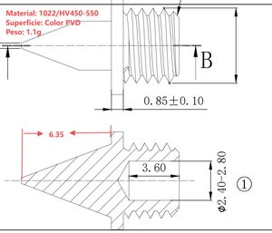 PVD Zinc Plated Steel Metric/Inch Class 4.8 & 6.8 Grade <b>Screw</b> - Product Image 5