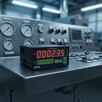 Tachymètre à 6 chiffres, communication RS232 Modbus RTU, fréquence RPM, vitesse de ligne, MYPIN FA8