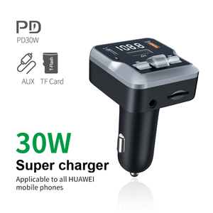 Pd30w sạc nhanh sạc xe hơi với FM cho <span class=keywords><strong>Bluetooth</strong></span> Transmitter MP3 player & Multiport <span class=keywords><strong>USB</strong></span> C cho iPhone & <span class=keywords><strong>Android</strong></span> OTP - Product Image 3