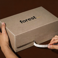Caja de Envío Corrugada Ecológica Personalizada con Tira de Apertura Segura, Diseño Kraft, Servicio de Impresión Personalizada, Embalaje para Regalos