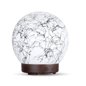 Difusor de Aroma de Cerámica con Forma de Tierra, Humidificador Ultrasónico de 100 ml con Luz LED para Uso Doméstico - Product Image 3