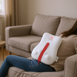 Masajeador de espalda Shiatsu inalámbrico 3D con función de amasamiento profundo, 3 modos, 2 niveles de calor, apagado automático en 10 minutos, para la zona lumbar. - Product Image 2