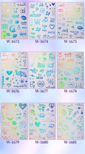 Tatuajes Temporales Holográficos con Efecto <span class=keywords><strong>de</strong></span> Cambio <span class=keywords><strong>de</strong></span> Color, Diseño <span class=keywords><strong>de</strong></span> Corazón Brillante para Cara y Cuerpo, Ideales para <span class=keywords><strong>el</strong></span> Día <span class=keywords><strong>de</strong></span> San Valentín y Fiestas Musicales - Product Image 5