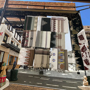 Saudi Arabia <b>Men</b> Autumn Embroidered Acrylic Shemagh Omani Masar Prayer Keffiyeh <b>Bandana</b> Scarf Shawl Muslim Apron 540g/pieces - Product Image 3