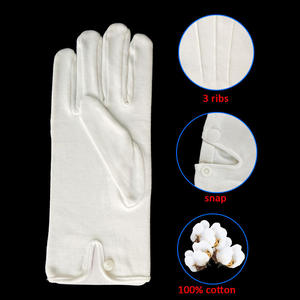 Oem Safety Ladies naturale bianco senza lanugine 100% cotone traspirante etichetta da ballo abito Santa Parade <span class=keywords><strong>guanti</strong></span> per ragazze - Product Image 2