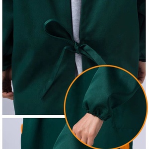 Delantales tejidos con logotipo grueso impermeable para hombres y mujeres, bata exterior de manga larga de nuevo estilo para restaurante, Bar, trabajo de cocina del <span class=keywords><strong>camarero</strong></span> - Product Image 4