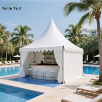 Carpa de pagoda impermeable con marco de aluminio de tamaño personalizado para jardín, boda, exposición, comedor al aire libre, catering o espacio para eventos especiales