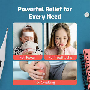 Label pribadi sekali pakai dahi menghilangkan nyeri Gel pendingin mengurangi demam Patch untuk anak-anak - Product Image 6