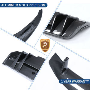 Kit carrosserie en fibre de carbone sèche Vors pour <span class=keywords><strong>Audi</strong></span> <span class=keywords><strong>R8</strong></span> V10 V10 Plus modèles 2016-2024, séparateur avant, diffuseur arrière, aileron arrière, kits aérodynamiques - Product Image 4