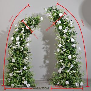 Rsqgf-155 nuova pianta 1.9 + 2.3m verde corno di Rose pannello arco di nozze in seta fiore artificiale centrotavola palla decorazione tavolo - Product Image 6