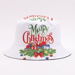 Sombrero de Pescador Navideño para Adultos, con Estampado de Santa Claus y Renos, para Familias, Transpirable, Resistente al Viento, Unisex - Product Image 1