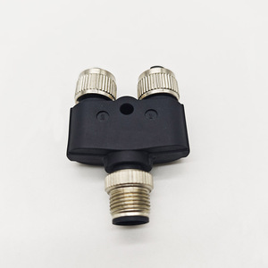 Khớp nối chữ Y M12 tùy chỉnh, đầu nối 5 chân đực sang hai đầu cái, khớp nối ren tự khóa, bộ chuyển đổi chữ Y ba ngã M12 - Product Image 3