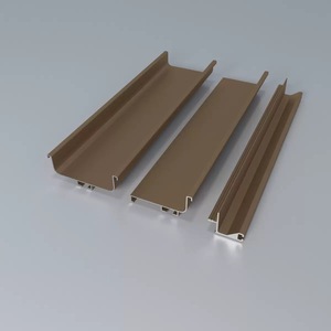 6000 Series Aluminum Profile Handleless <strong>Matt</strong> Silver Finish Gola Horizontal Fixing Kitchen <strong>Doors</strong> Drawers Bending Processing - Product Image 1