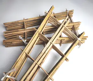 Treliça de bambu para cercas de jardim/escadas de bambu para flores, suporte para jardim de fazenda, treliça de bambu