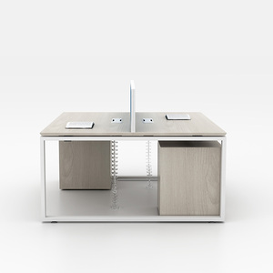 Văn phòng gỗ Workstation 2 người-thiết kế hiện đại bền văn phòng bàn đồ nội thất cho hai người - Product Image 5