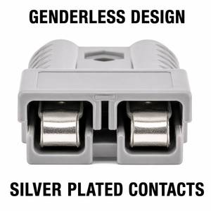 Faisceau de câblage robuste avec prise à connexion rapide style SB50 50A et pinces crocodiles 6AWG 16mm² pour câble de démarrage de batterie haute flexibilité - Product Image 5