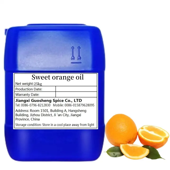 Pure Organic Sweet Orange Essential Oil Natural Ingredient for Skin Treatment Weight Loss Massage No Additives