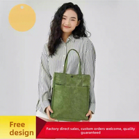 Sac à main pour ordinateur portable en papier DuPont multicouche avec fermeture magnétique et doublure Oxford pour les trajets quotidiens