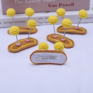 Bán buôn handmade dệt kim quan hệ tóc dễ thương Crochet Clip tốt nghiệp Halloween bên sinh nhật Quà Tặng Chất lượng cao len sợi - Product Image 4