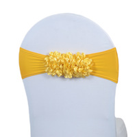 Nouvelle Écharpe de Chaise en Spandex Élastique avec Nœud Papillon pour Décoration Florale de Chaise – Idéale pour Hôtels, Banquets, Conventions et Mariages