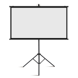Pantalla de proyector blanca mate portátil de 60 pulgadas Soporte de trípode de aluminio de formato 16:9 para cines en casa y proyecciones al aire libre - Product Image 1
